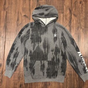 Hurley Charcoal and Black Hoodie boys L